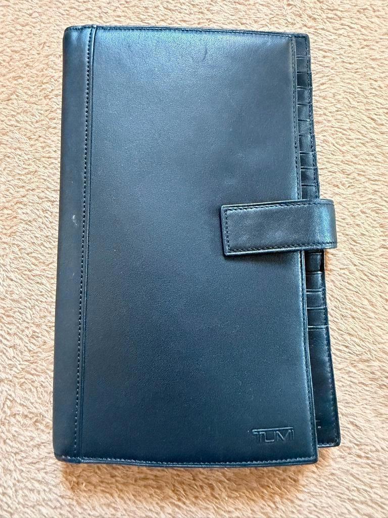 TUMI leren travel wallet/ organizer luxe portemonnee, Overige merken, Zwart, Nieuw, Ophalen of Verzenden