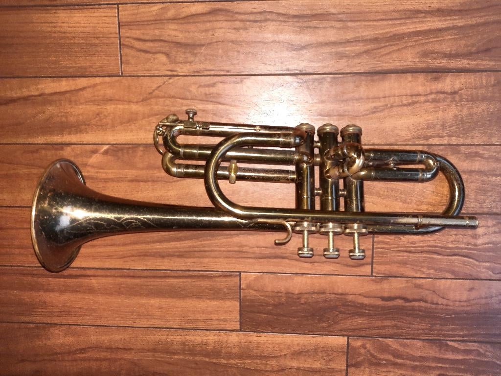 Cornetten, Muziek en Instrumenten, Ophalen of Verzenden, Gebruikt, Bes-trompet