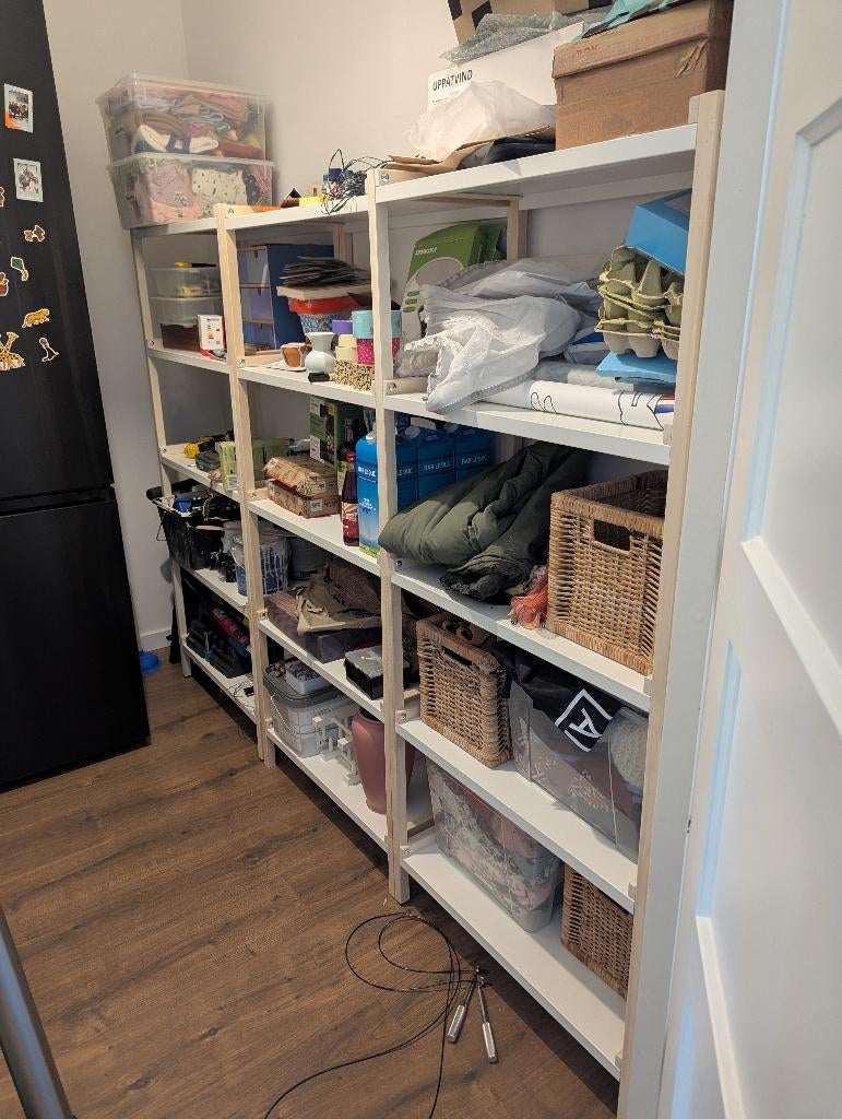 3x ikea Ekenabben stellingkast, Ophalen, Zo goed als nieuw