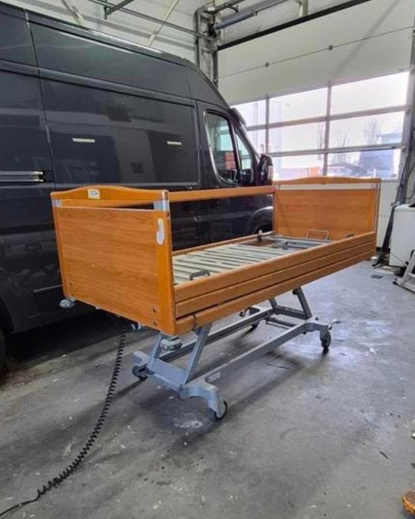 Stiegelmeyer elektrisch hoog-laag bed, Ophalen, Stiegelmeyer, 90 cm, Eenpersoons