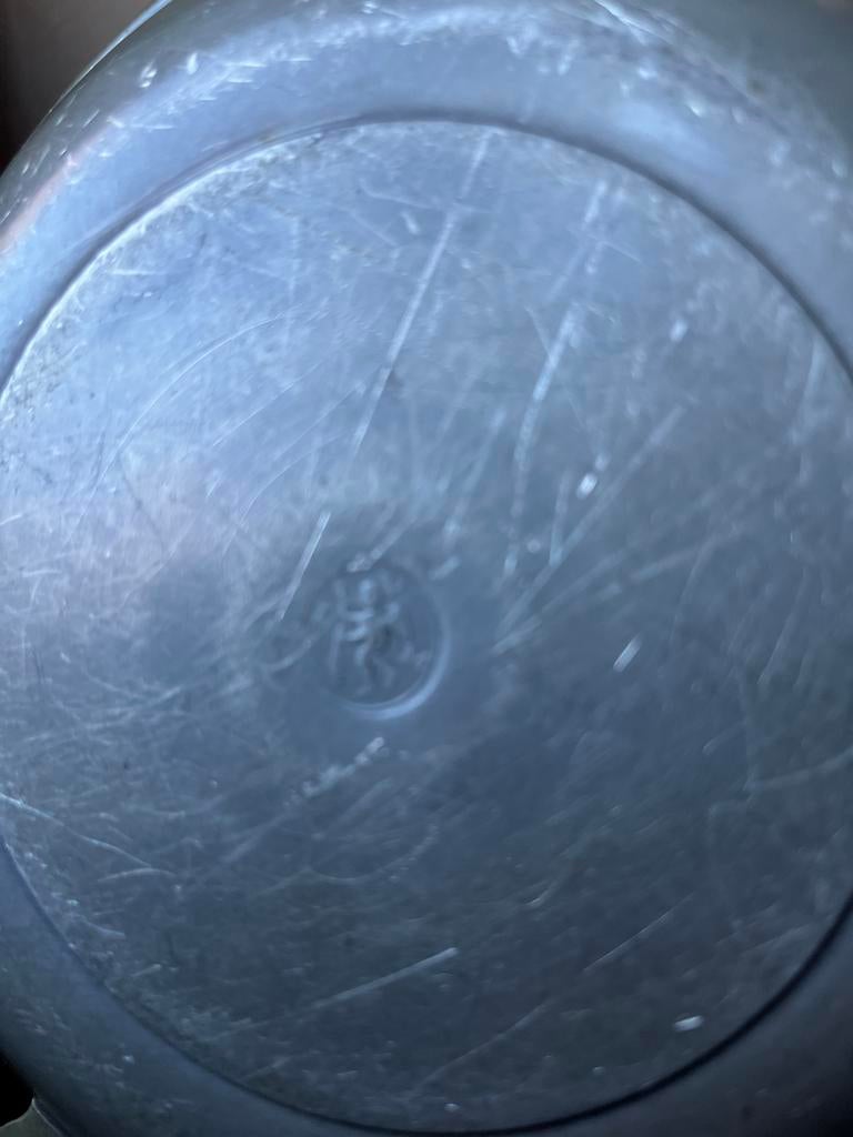 Antieke tinnen schaal met handvatten - J.P. Kayser & Sohn, Antiek en Kunst, Antiek | Tin, Ophalen of Verzenden