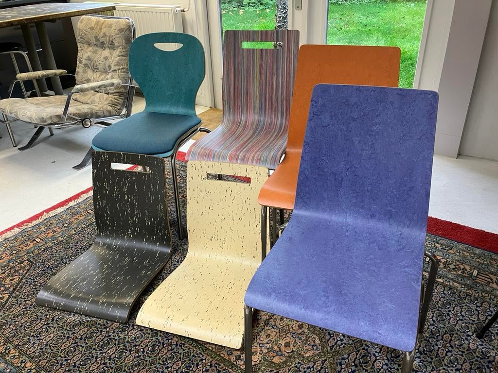 Gekleurde stoelen, Huis en Inrichting, Stoelen, Ophalen, Nieuw, Overige kleuren, Vijf, Zes of meer stoelen