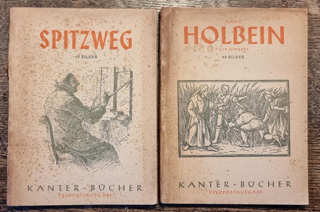 boek Spitzweg (1943)  + boek Holbein (1940) - Duitstalig, Antiek en Kunst, Ophalen of Verzenden