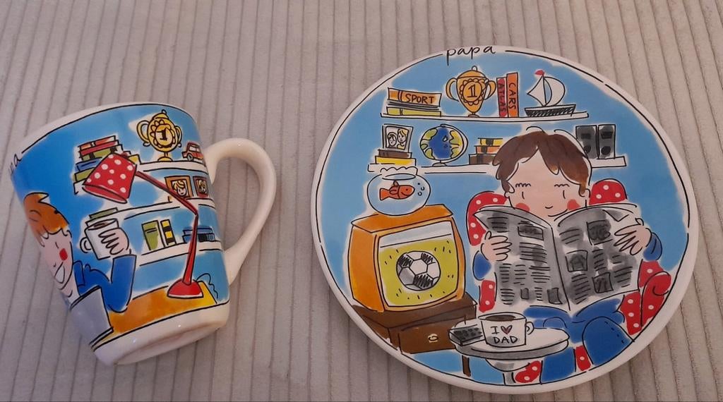 Blond Amsterdam Ontbijt Set " Papa ", Ophalen, Blond Amsterdam, Zo goed als nieuw, Bord(en)