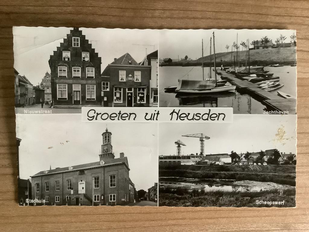 ansichtkaart Heusden, Ophalen of Verzenden, Gelopen
