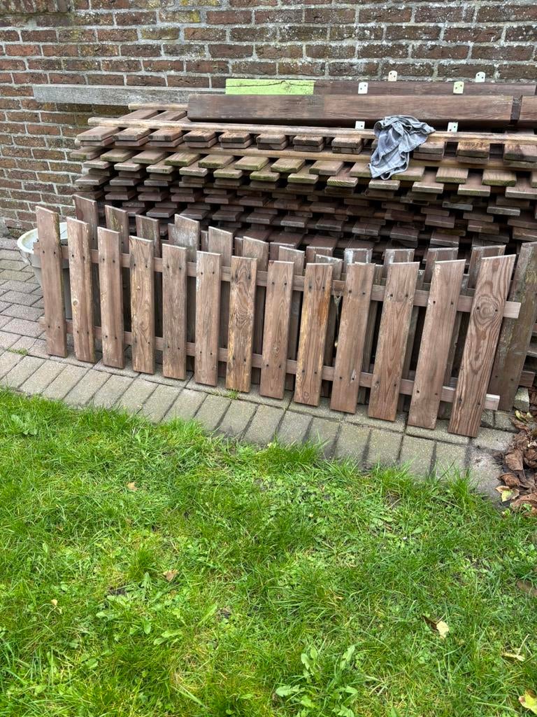 Houten hekken bieden, Tuin en Terras, Ophalen, Hout, Tuinhek