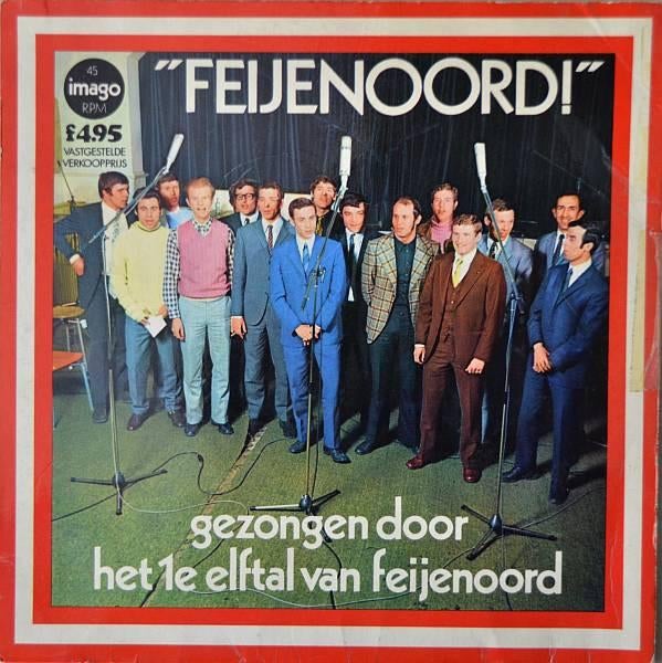 Voetbal Single (1970) 1e Elftal van Feijenoord - Feijenoord, Cd's en Dvd's, Vinyl Singles, Gebruikt, 7 inch, Single, Ophalen of Verzenden