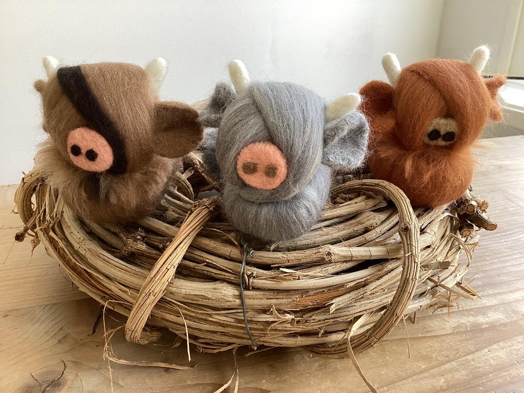 Handgevilte Schotse Hooglander, Ophalen, Nieuw