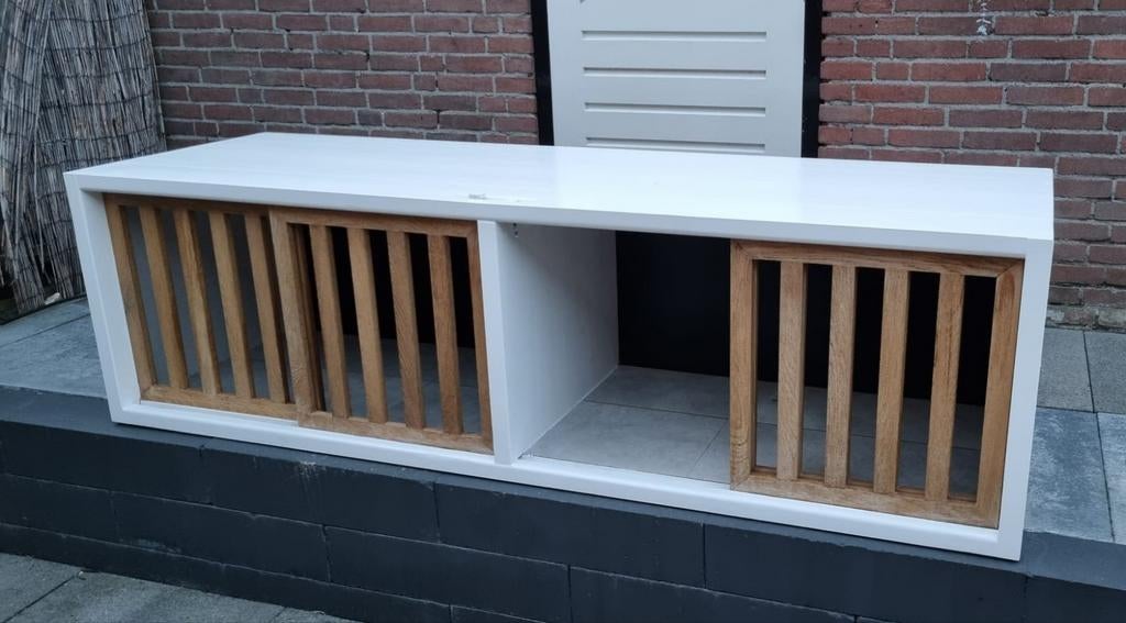 Dubbele honden bench, Dieren en Toebehoren, Hondenbenches, Ophalen