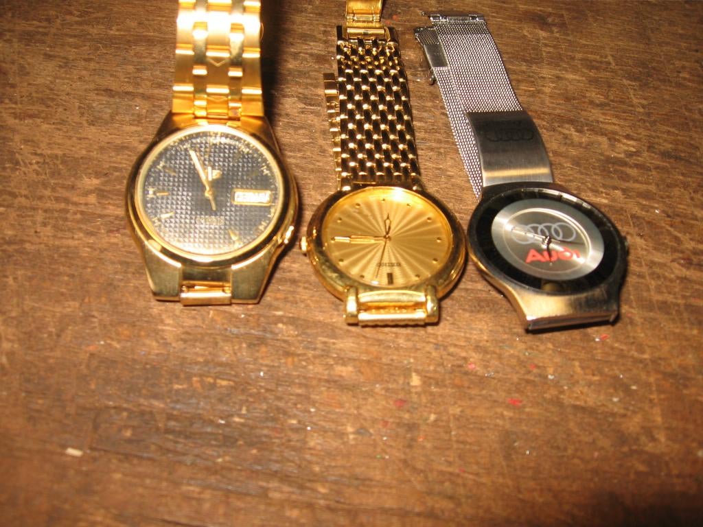 horloge 3 x, Ophalen of Verzenden, Zo goed als nieuw, Staal, Overige merken