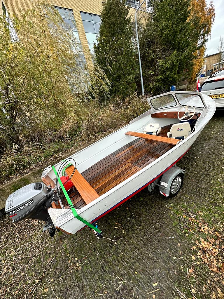 Te koop een hele nette Verhoef V500, Ophalen, Gebruikt, Aluminium, Minder dan 10 pk