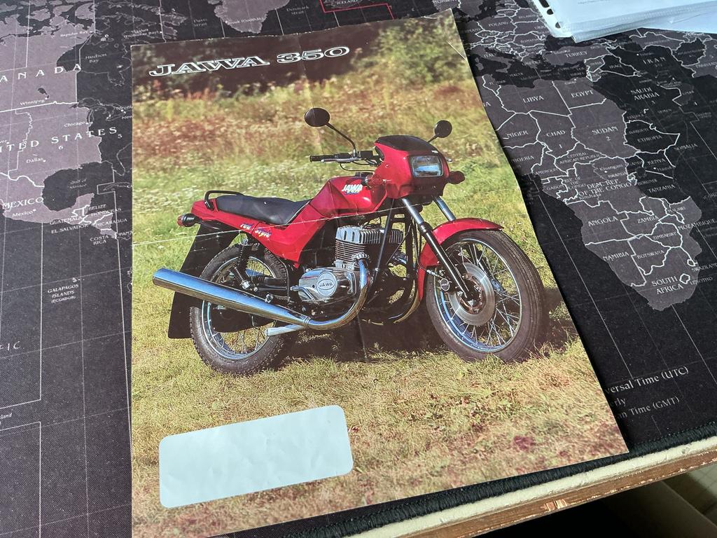 JAWA 350/640 Motorfiets Brochure - Red Style, Verzenden, Overige merken
