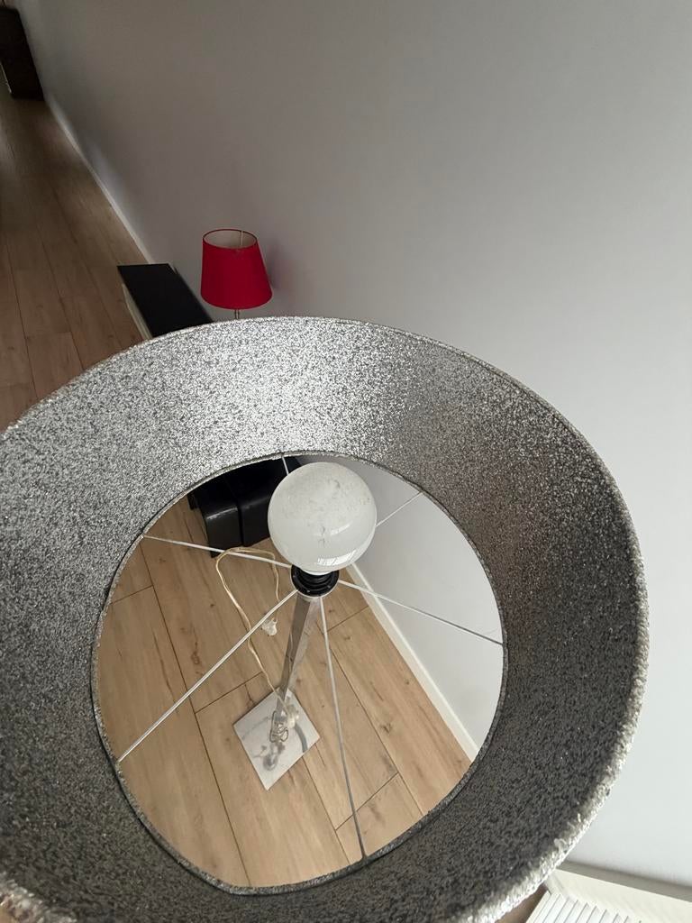 Glitter Disco Lamp - Staande Lamp met Sprankelende Kap, Ophalen of Verzenden, Gebruikt, Metaal, 100 tot 150 cm