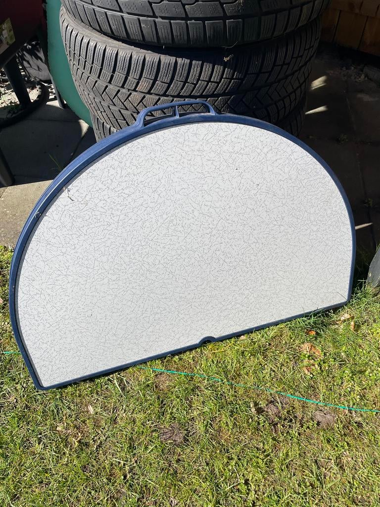 Crespo campingtafel, in hoogte verstelbaar, Caravans en Kamperen, Kampeermeubelen, Ophalen, Gebruikt