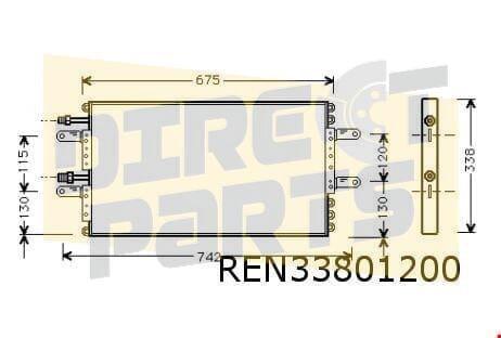 Renault Escape III (11/97-10/00) (2.2TD 83Kw.) condensor OES