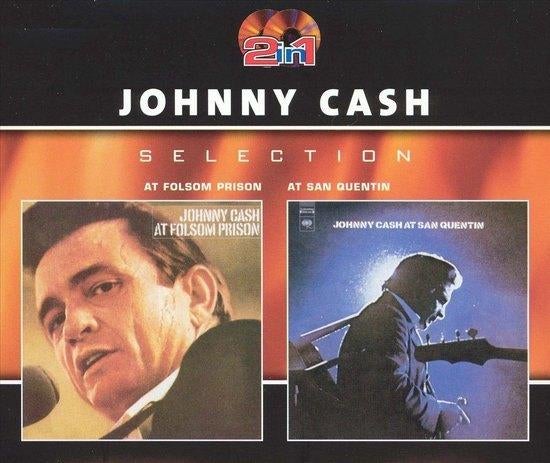 Johnny Cash - 2in1 - Folsom prison & San Quentin - 2 cds, Ophalen of Verzenden, Zo goed als nieuw, Boxset