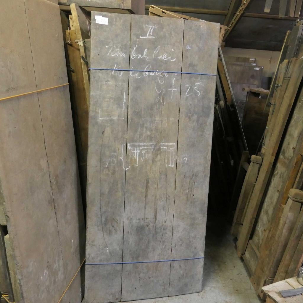 Landelijke teak tafel TQ64 geleefd blad 182x80 oud hout SALE, Ophalen of Verzenden