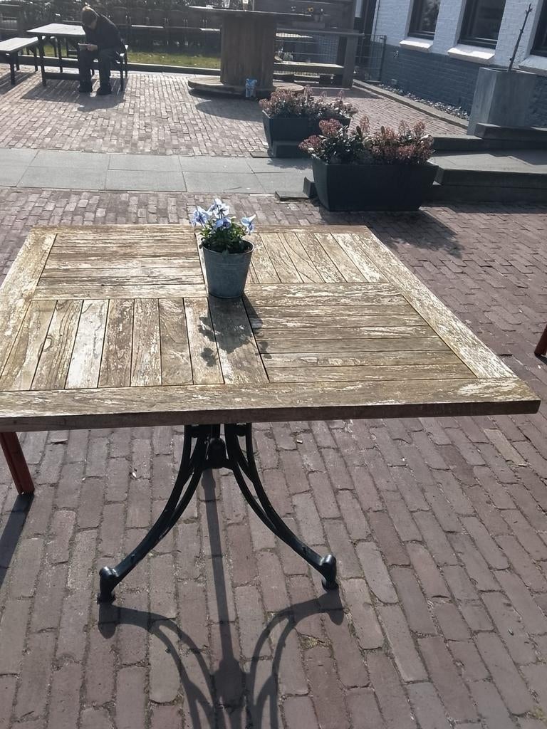 Horeca terras tafels (8x), Ophalen of Verzenden, Rechthoekig
