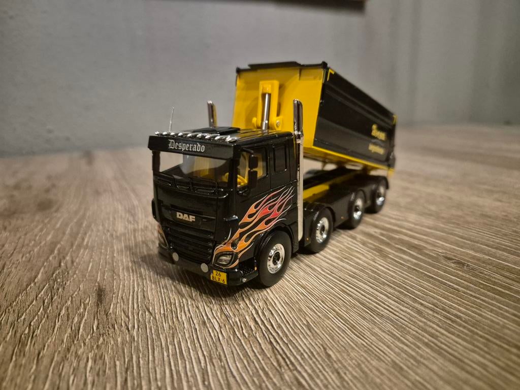DAF Bakwagen Kipper 4 Asser Desperado Tontoys, Hobby en Vrije tijd, Modelauto's | 1:50, Ophalen of Verzenden