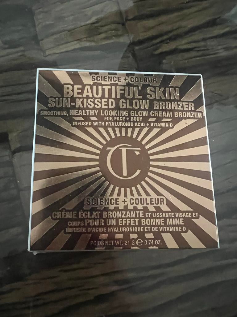 Charlotte Tilbury Beautiful Skin Sun-Kissed Glow Bronzer, Gebruikt, Bruin, Gehele gezicht, Ophalen of Verzenden