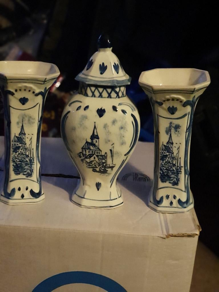 Delfs blauw kast stel, Antiek en Kunst, Ophalen