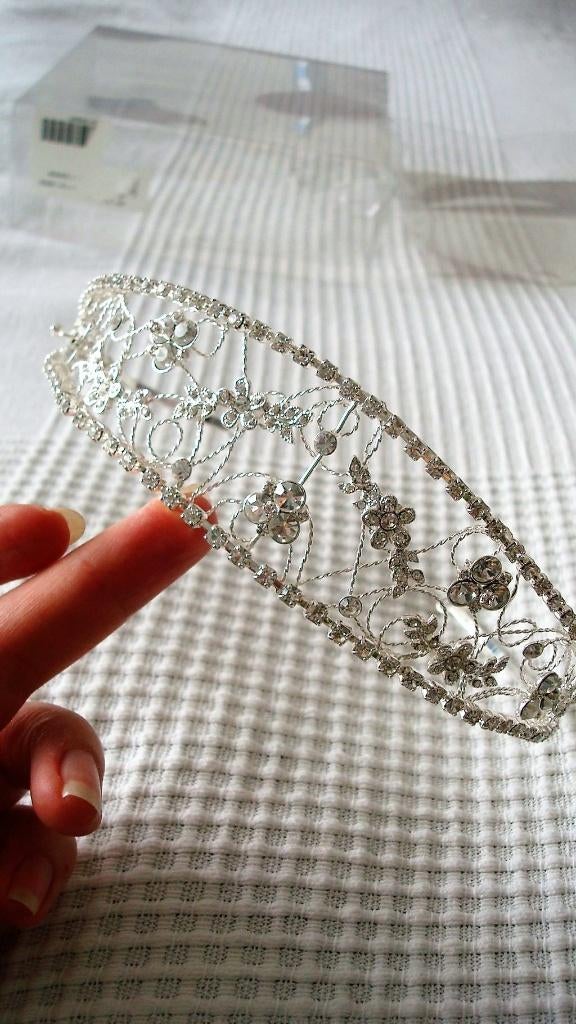 Tiara, Swarovski kristallen, hoogwaardige Tiara, NIEUW, Kleding | Dames, Ophalen of Verzenden, Nieuw, Overige kleuren, Accessoires