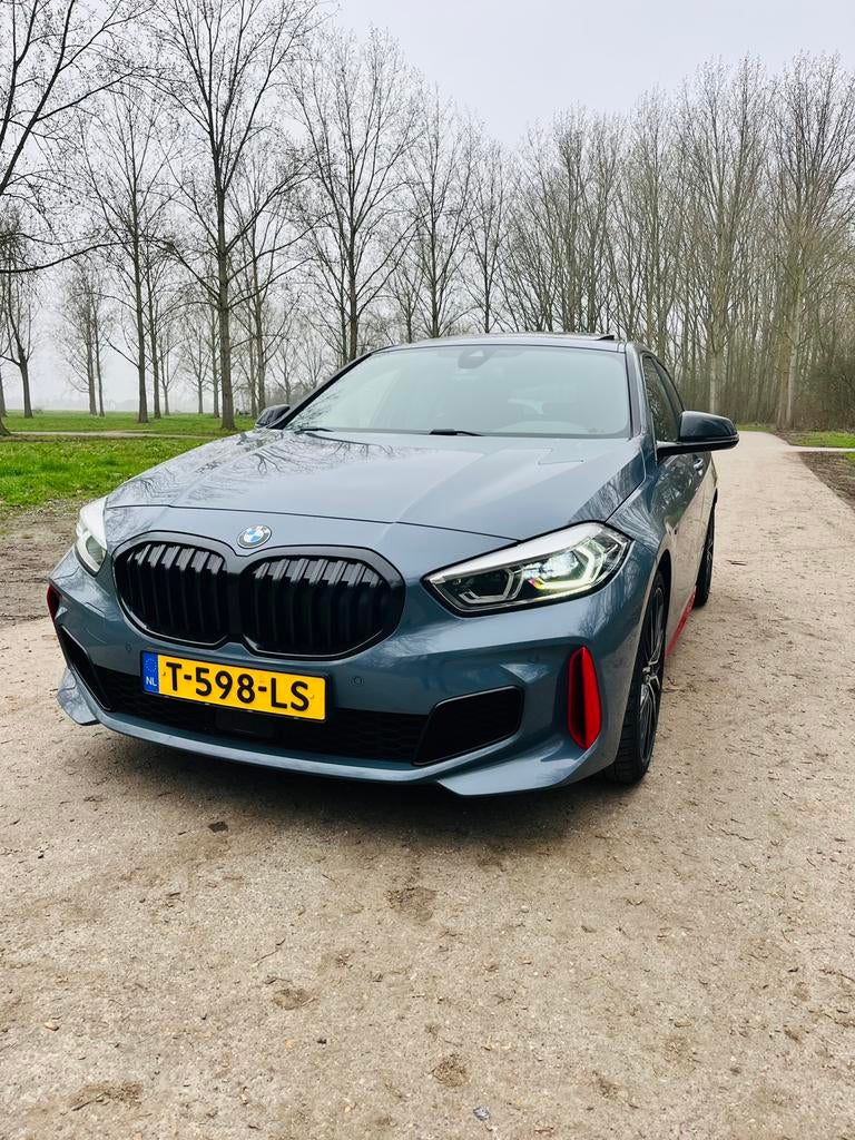 BMW 1-Serie 128ti 265pk Aut 2022 Grijs PANO Stuurver dashcam, 1998 cc, 4 cilinders, 14 km/l, 75 €/maand