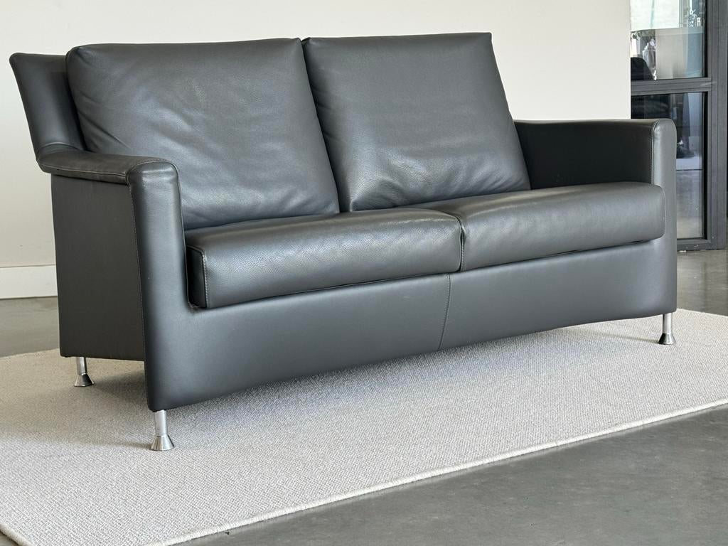 Leolux Paian Leder 2-zits | Als nieuw | Design  155cm breed, Leolux, Leolux, 150 tot 200 cm, Tweepersoons