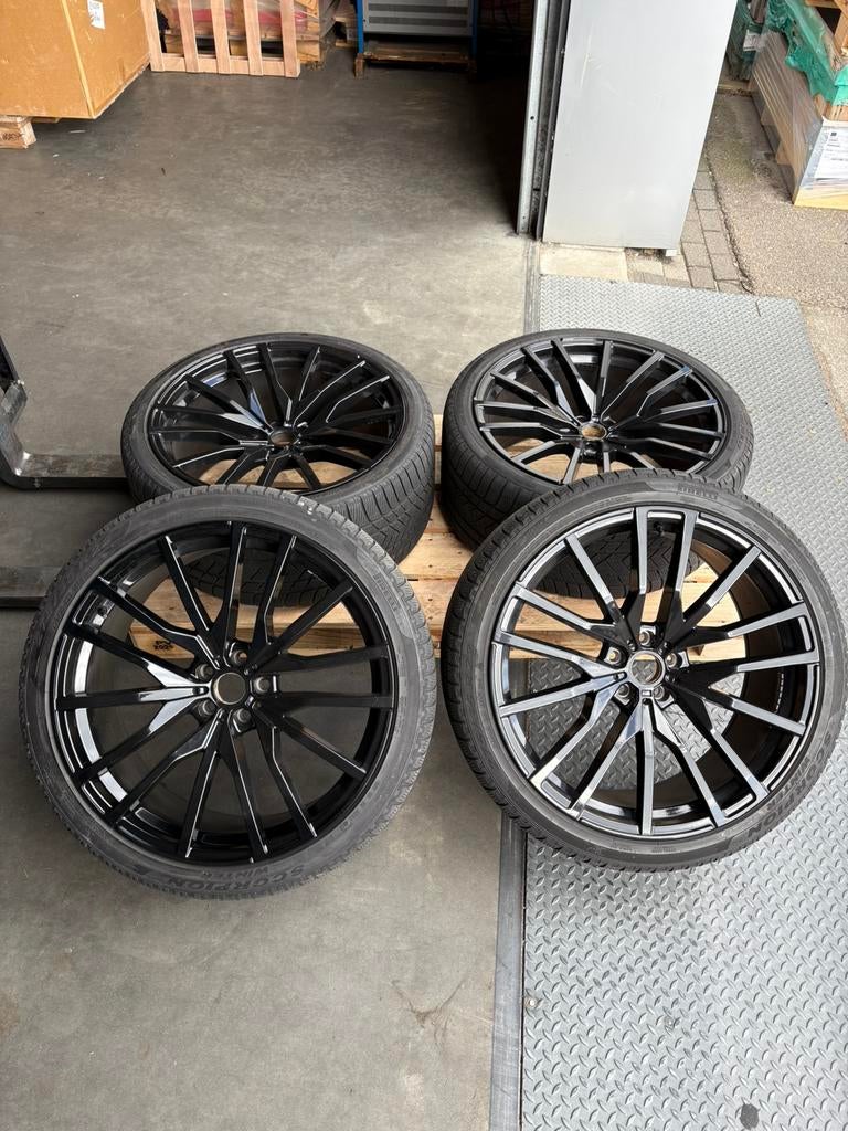 22 inch origineel BMW X5 winterset, Gebruikt, Banden en Velgen, Overige maten, Personenwagen