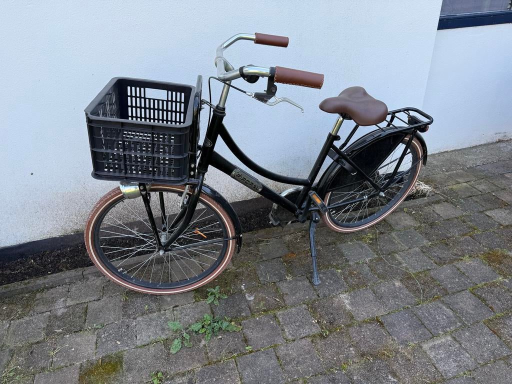 Popal meisjes transportfiets 24 inch, Fietsen en Brommers, Ophalen, Gebruikt, 24 inch, Handrem