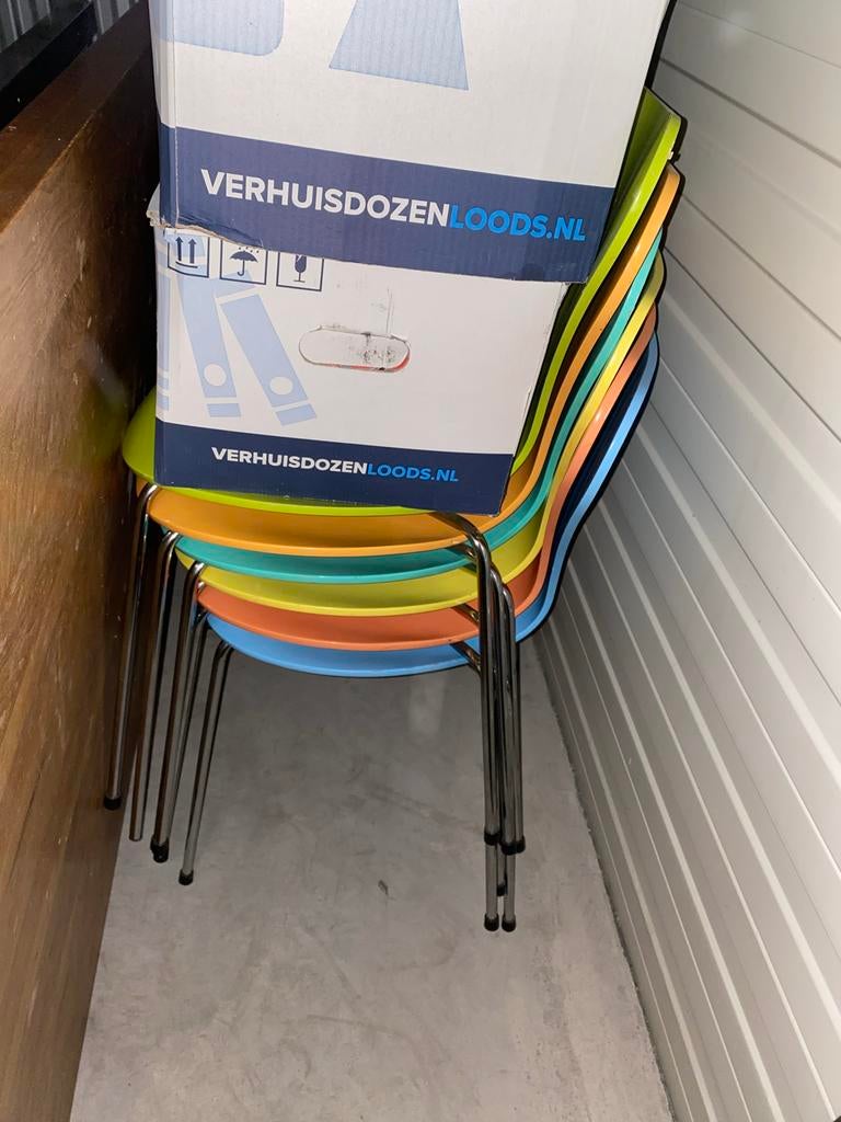 Fritz Hansen Vlinderstoel 6x, Ophalen, Overige materialen, Gebruikt, Overige kleuren