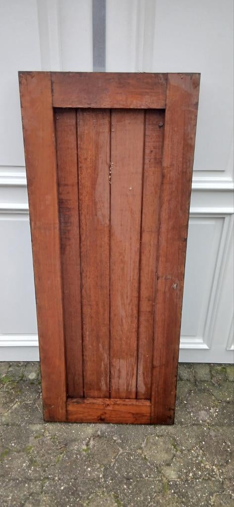 1 raamluik hardhout teab, Ophalen