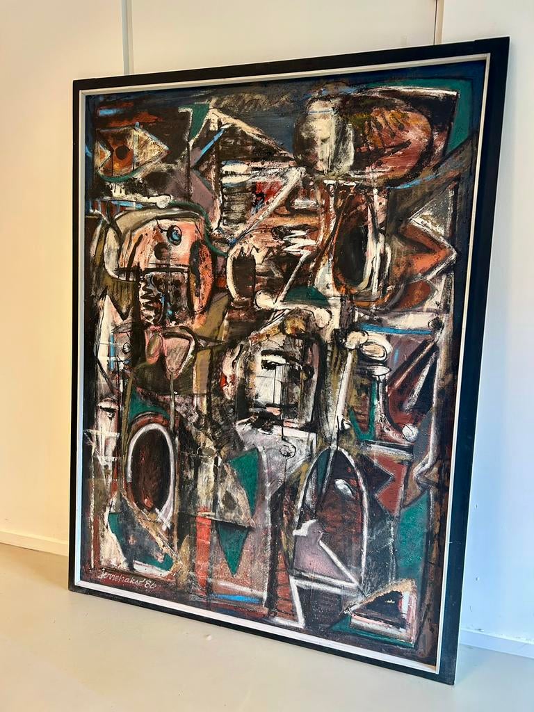 Jerre Hakse, Antiek en Kunst, Kunst | Schilderijen | Abstract, Ophalen