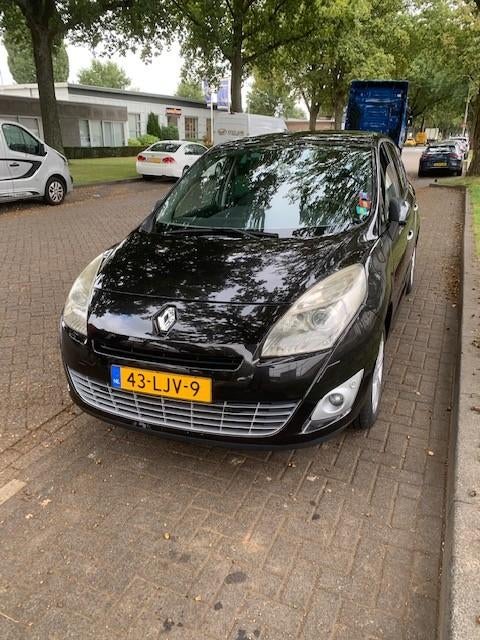 Renault Grand Scenic 1.4 TCE 7P 2010 Zwart Dynamic, Auto's, Voorwielaandrijving, Euro 5, Stof, Zwart