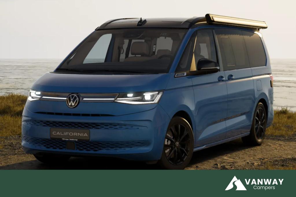 Volkswagen California Ocean T7 245PK Automaat PHEV 4x4 Apple, Caravans en Kamperen, Automaat, Buscamper of Camperbus, Volkswagen