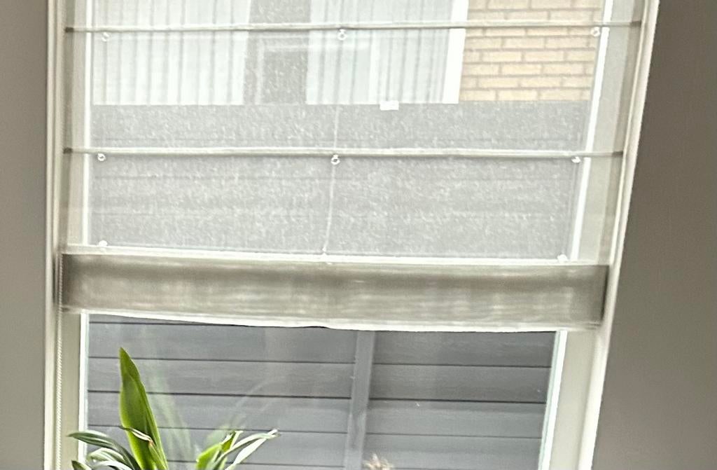 Rolgordijn raambekleding, Ophalen, 100 tot 150 cm, 200 cm of meer, Zo goed als nieuw