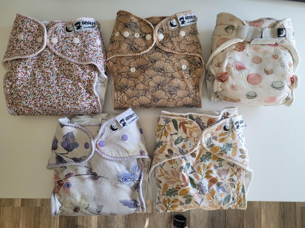 5 Anavy nachtluiers met boosters, Ophalen of Verzenden, Jongetje of Meisje