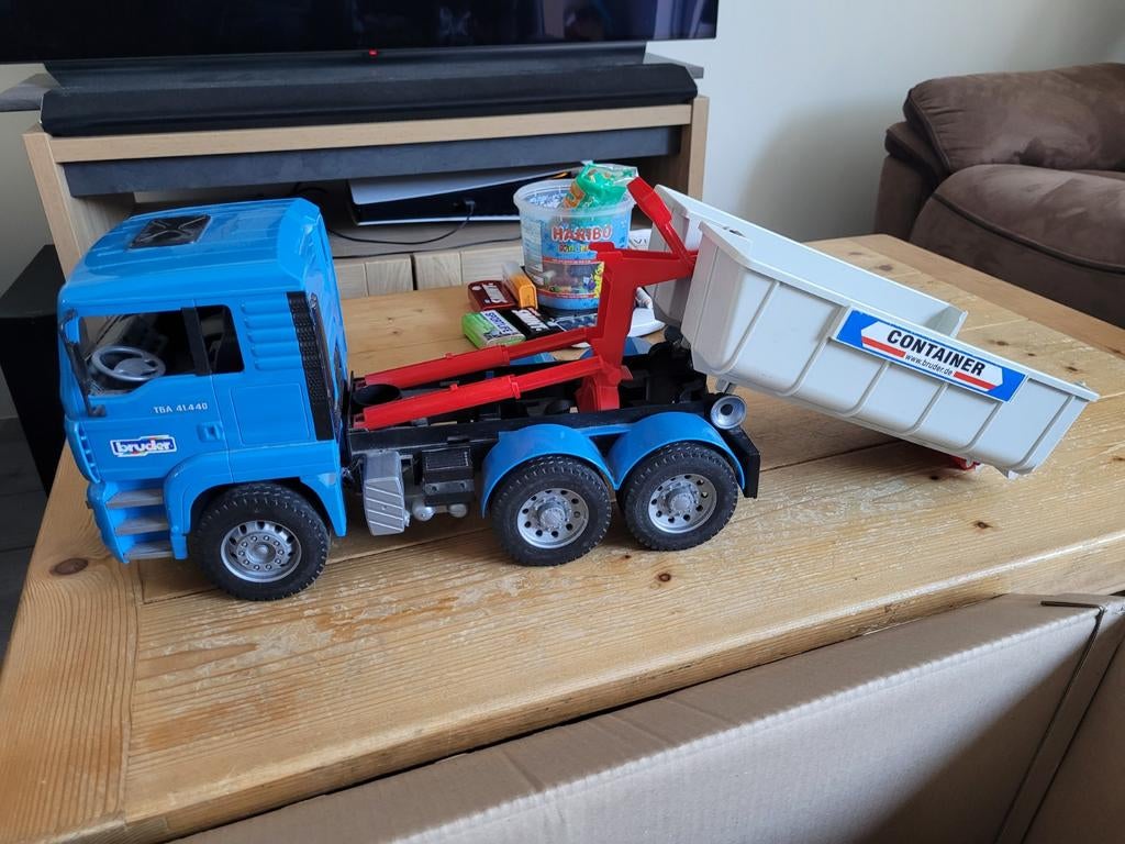 Man met afzetbak, Ophalen of Verzenden, Zo goed als nieuw, Bruder, B