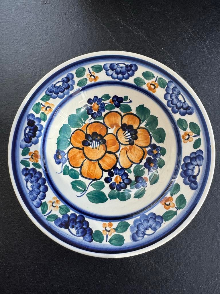 Handgeschilderde Poolse schaal - Motowela Fajas, Ophalen of Verzenden