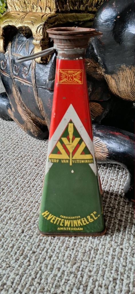 Vintage blik van de verfproducent H. Vettewinkel & Zonen., Ophalen of Verzenden, Gebruikt, Overige, Overige merken