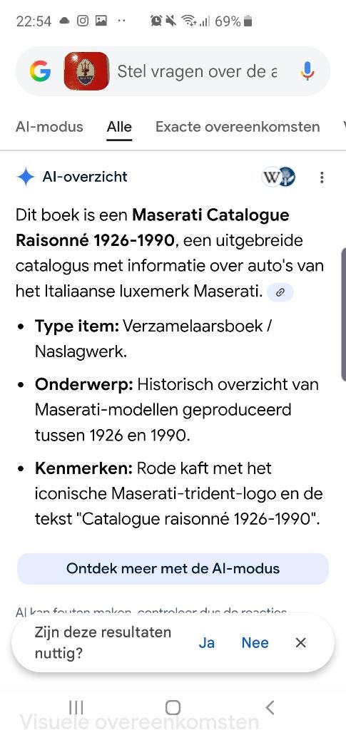 Auto collecters item Maserati, Verzenden, Zo goed als nieuw, Overige merken, Onbekend