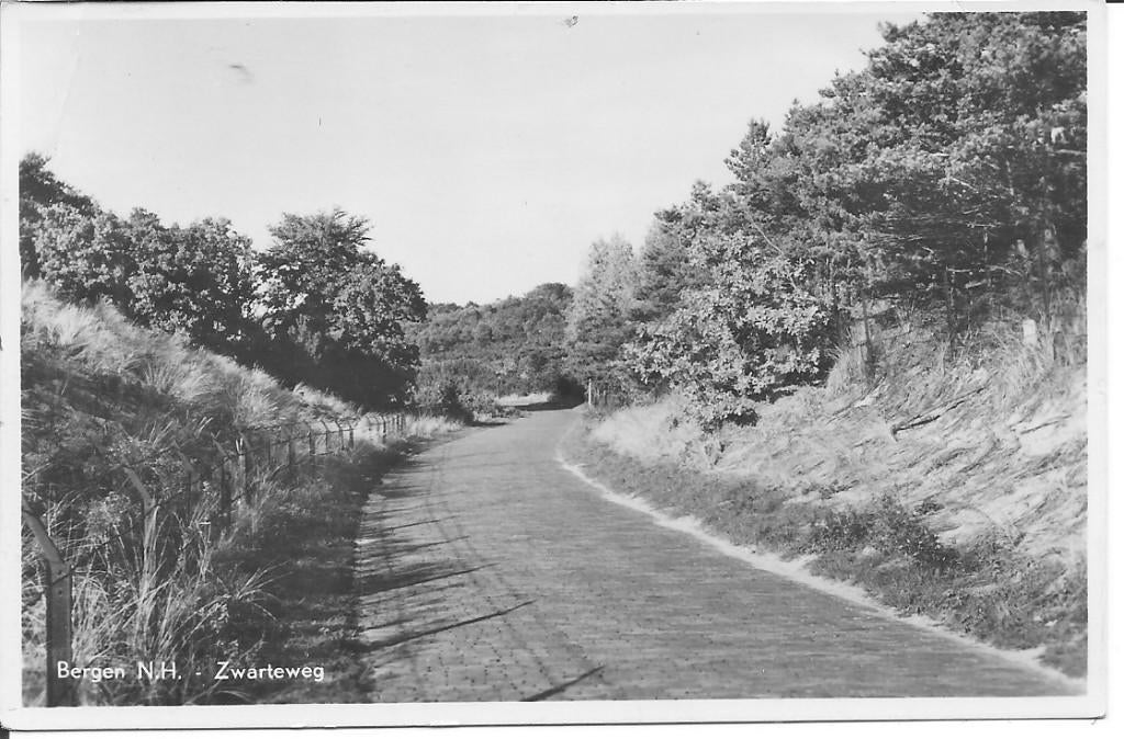 Bergen N.H. Zwarteweg., Ophalen of Verzenden, 1940 tot 1960, Gelopen, Noord-Holland