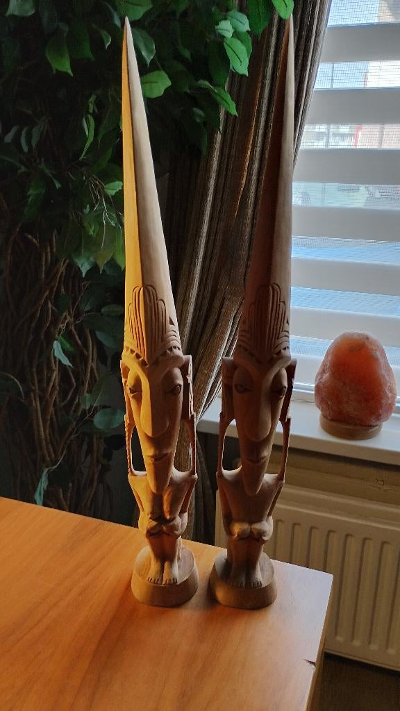 Pacific Papoea Nieuw Guinea houten Tam Tams sculpturen, Antiek en Kunst, Ophalen of Verzenden