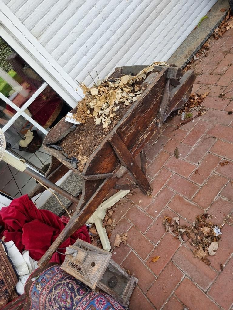 Houten kruiwagen, Tuin en Terras, Kruiwagens, Ophalen, Gebruikt