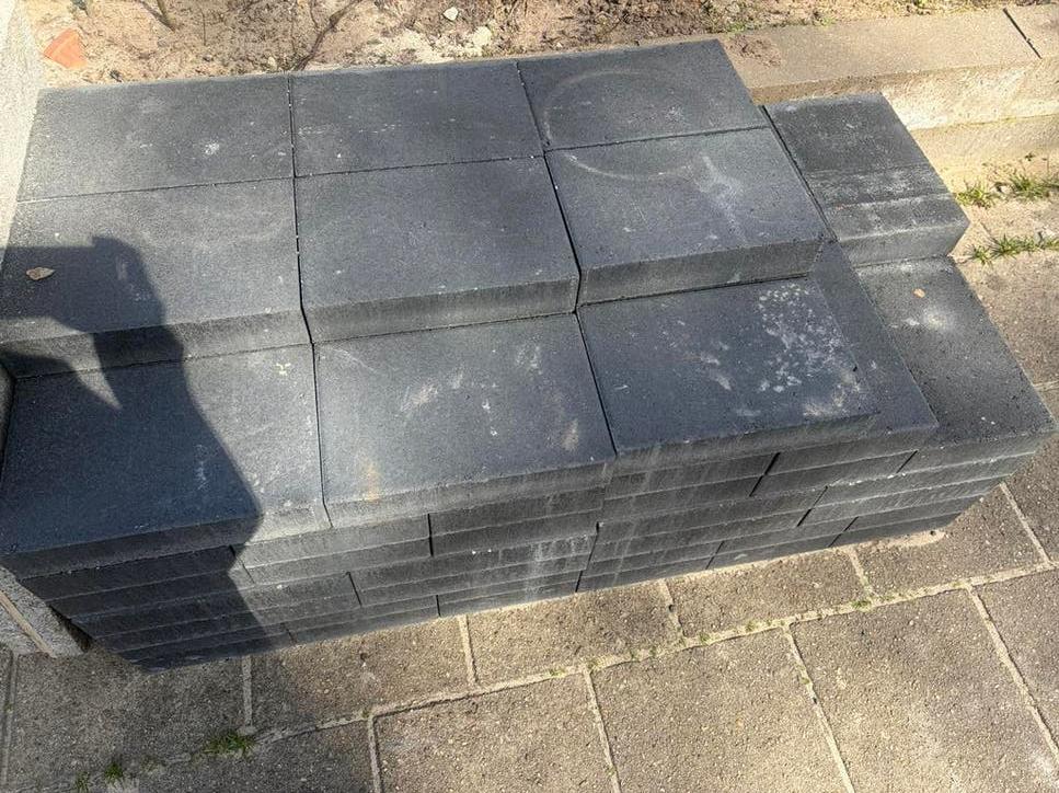 Straksteen 30x20 - Ideaal voor terras of oprit, Tuin en Terras, Tegels en Klinkers, Gebruikt, Klinkers, Beton, Ophalen