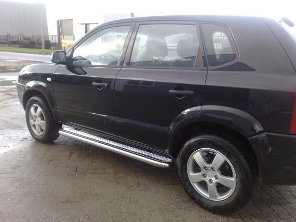 Hyundai IX35 Sidebars met aluminium trede, Niet ingevuld, Niet ingevuld, Niet ingevuld