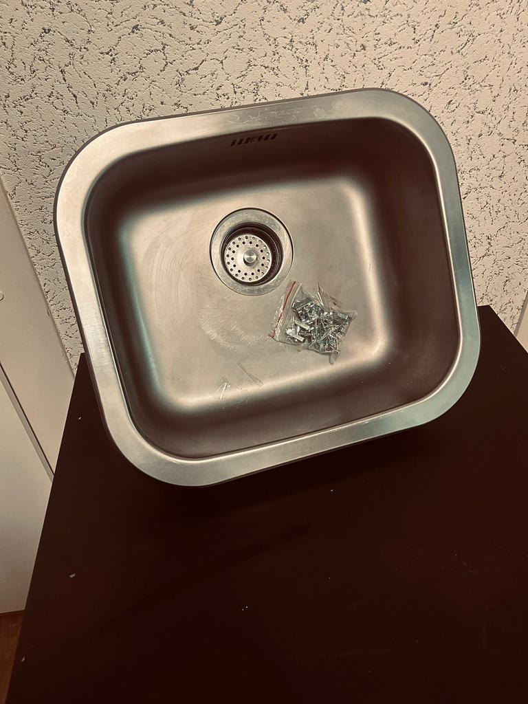 Bijna nieuw inbouwspoelbak van IKEA, Huis en Inrichting, Ophalen of Verzenden, Zo goed als nieuw, Grijs