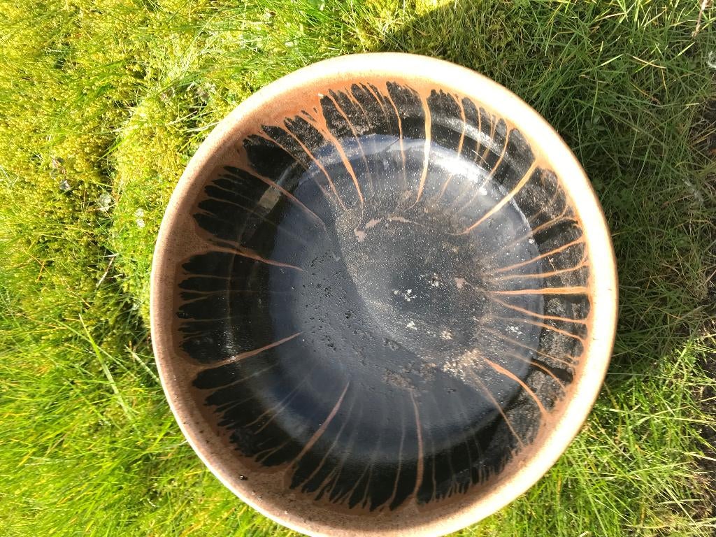 geglazuurde ronde schaal, Ophalen, Gebruikt, Schaal, Rond