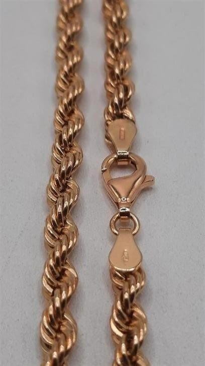 gouden rope ketting 18kt, Www.bredajuwelier.nl, Nieuw, Ophalen of Verzenden, Www.bredajuwelier.nl