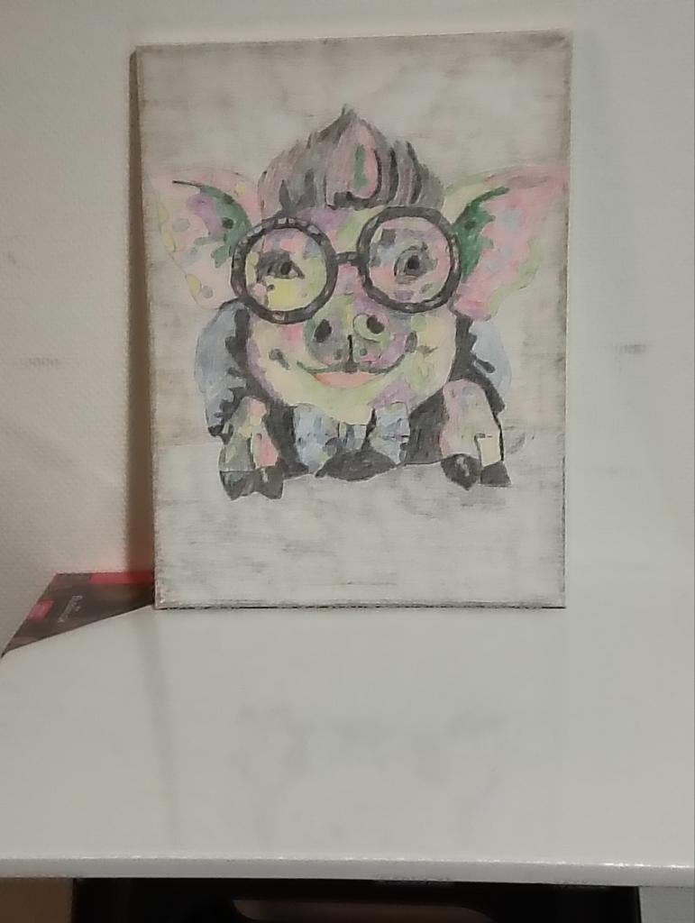 Set van 3 unieke handgeschilderde schilderijen, Antiek en Kunst, Ophalen of Verzenden